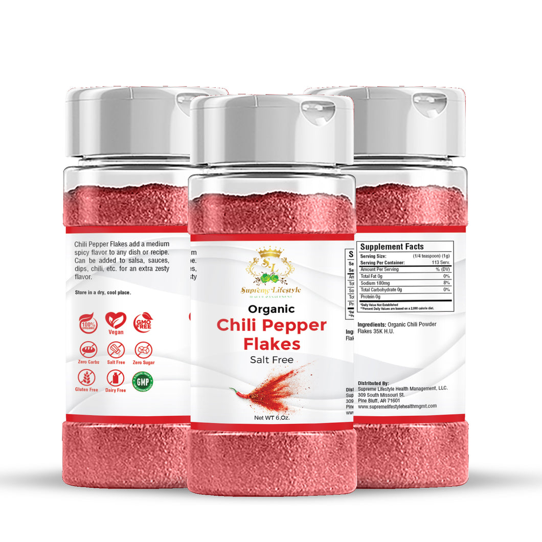 Organic Chili Pepper Flakes Seasoning