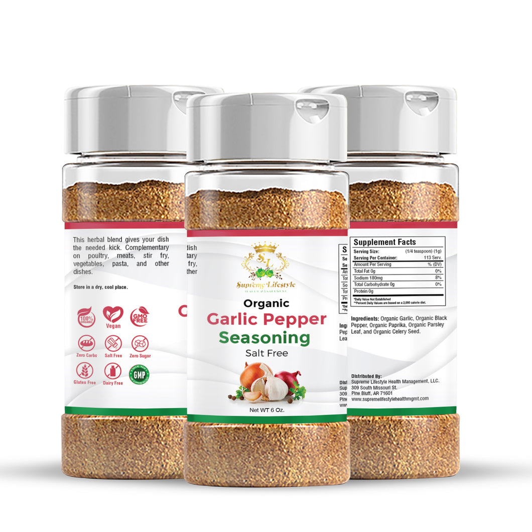 Organic Garlic Pepper Seasoning